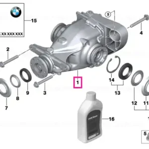Transmisie finală schimb I=3,64 - BMW Premium