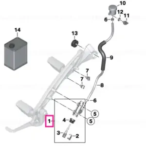Reducere specială Cilindru frână principal D=15,87mm - BMW Motorrad