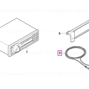 Calitate înaltă Adaptor AUX BMW jack 3.5 mm FÜR MP3 / I-POD