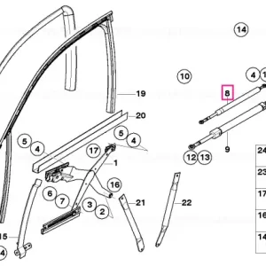 Arc pneumatic ridicare fereastră față - BMW Reducere de preț