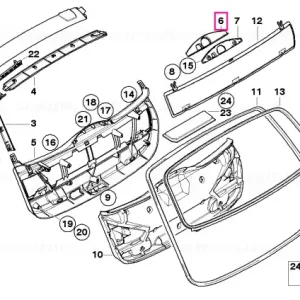Capac motor stergător SCHWARZ - BMW Lichidare de stoc