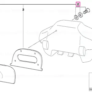 Set fitinguri pernă spătar 33 L - BMW Motorrad Mai ieftin