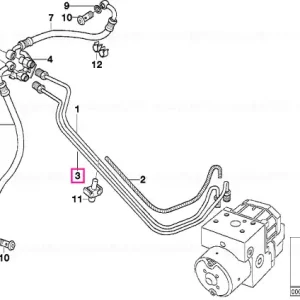 Noutate Țeavă frână ieșire față - BMW Motorrad