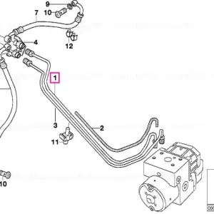Nu rata Țeavă frână intrare față - BMW Motorrad