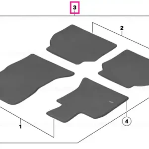 Set covoraşe velur ANTHRAZIT X-DRI - BMW Premium
