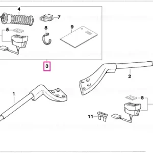 Plată sigură Kit retrofit mâner încălzit fără cărucior - BMW Motorrad