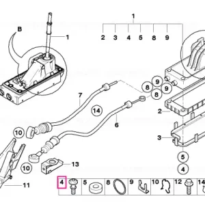 Șurub montaj M6X30 - BMW - Mini Retur ușor