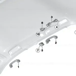 Calitate înaltă Capac microfon GRAU - BMW