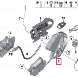 Ultima șansă Încuietoare complet, spate stânga - BMW