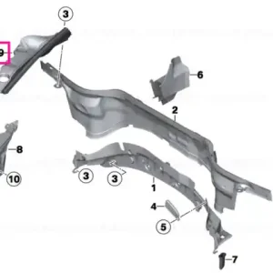 Nu rata Etanșare capac compartiment motor, stânga - BMW - Mini