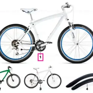 Bicicleta BMW CruiseBike II XL WEIß/BLAU / XL Popular
