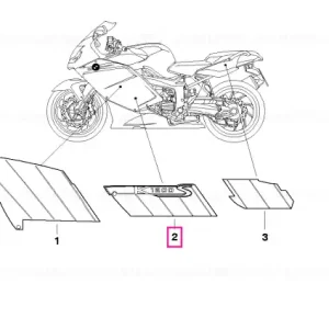 Expediere rapidă Autocolant panou, dreapta jos - BMW Motorrad