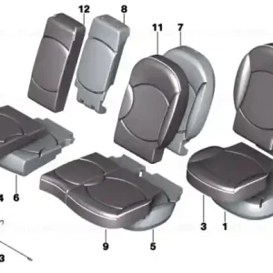 Husa scaun piele dreapta T6GW POL.BEIGE - BMW - Mini Chilipir