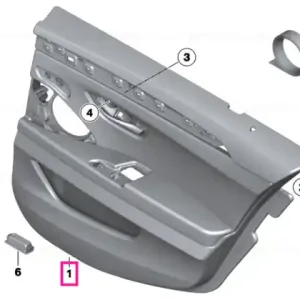 Tapiterie usa piele spate stanga OYSTER - BMW Expediere rapidă