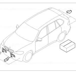 Retur ușor Kit instalare Park Distance Control - BMW