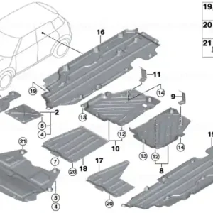 Ecran protecție motor - BMW - Mini Ofertă exclusivă