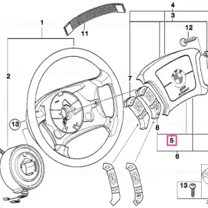 Calitate înaltă Capac butuc airbag - BMW
