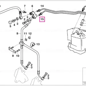 Set țevi circuit frână față - BMW Motorrad Expediere rapidă