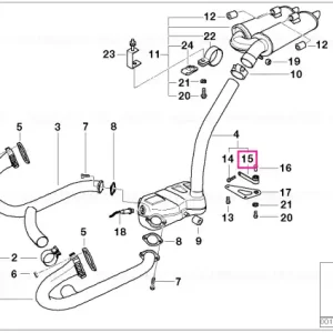 Suport silencior față - BMW Motorrad Livrare gratuită