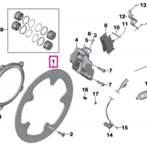 Super ofertă Disc frână, excentric, față D=320-4,5MM - BMW Motorrad