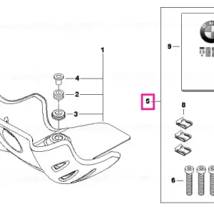 Kit montare protector motor aluminiu - BMW Motorrad Chilipir