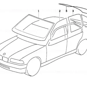 Vezi acum Geam lateral verde stânga - BMW