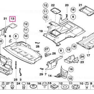 Capac ecran compartiment motor - BMW Cumpără online