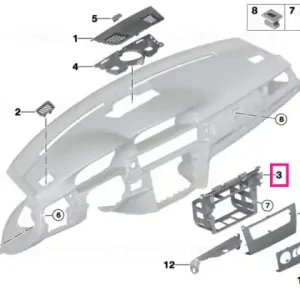 Ultima șansă Purtător instrument tablou bord HIGH - BMW