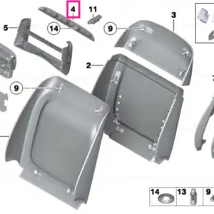 Transport gratuit Lumină LED, insert scaun confort OYSTER - BMW
