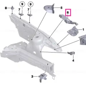 Suport, panou lateral, sus stânga - BMW Cumpără online