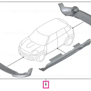 Pachet aerodinamic vopsit CODE UNI/MET. - BMW - Mini Ieftin