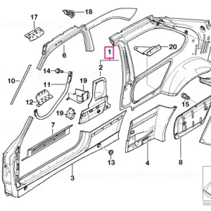 Super ofertă Panou lateral interior dreapta - BMW
