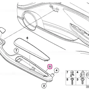 Șurub plastic M5X20MM ZNFE SW - BMW Ultima șansă