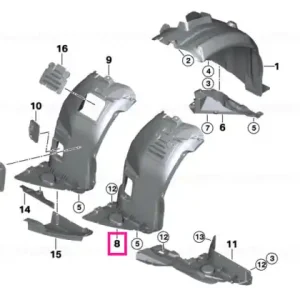 Capac partea inferioară stânga - BMW Cumpără acum