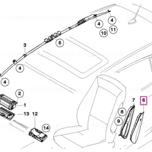 Super ofertă Side airbag, front left seat LEMON - BMW