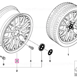 Two-piece light alloy rim 8JX18     ET:47 - BMW Ofertă