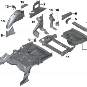 Cel mai vândut End piece, luggage-compartment floor - BMW