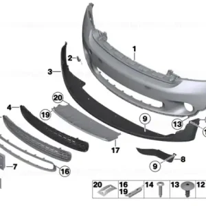 Promoție Frame, radiator grille, bottom CHROM - BMW - Mini