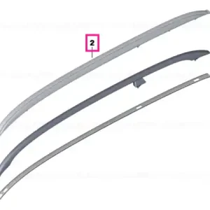Roof railing, right SCHWARZ - BMW Bestseller