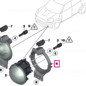 Suport proiector ceață - BMW - Mini Preferatul clienților