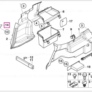 Capac interior spate stanga - BMW Retur gratuit