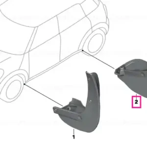 Set aparători noroi spate R60 - BMW - Mini Retur ușor