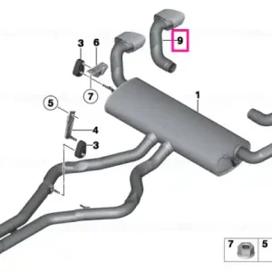 Capac reparatie esapament - BMW Super ofertă