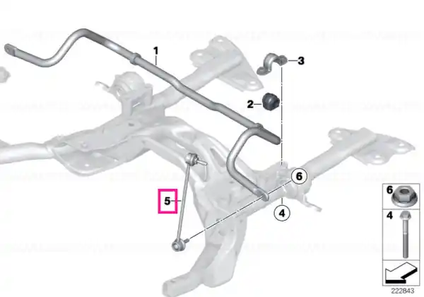 Swing support, front, right - BMW - Mini Ofertă exclusivă