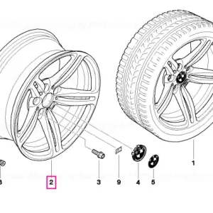 Alloy rim, forged 10JX19    ET:22 - BMW Reducere de preț