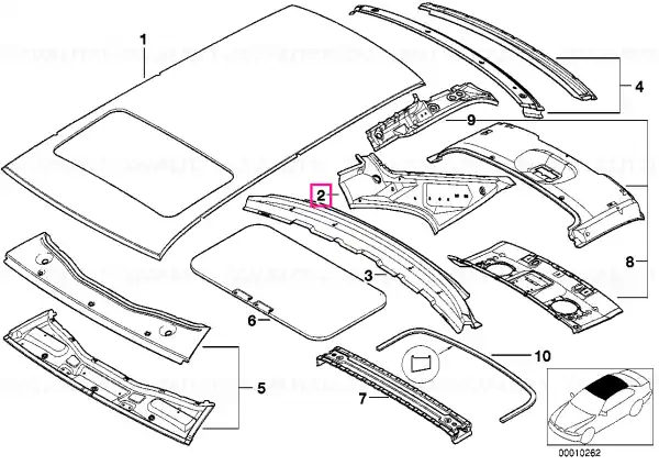 Doar azi Right interior column C - BMW