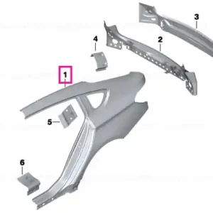 Right rear side panel - BMW Ofertă de sezon