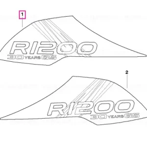 Décor, left, 30 years - BMW Motorrad Ofertă exclusivă