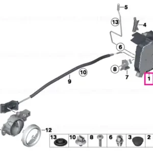 Nu rata Rotary latch lock left - BMW - Mini