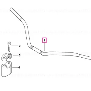 Handlebar Avantgarde D=28MM - BMW Motorrad Reducere specială
